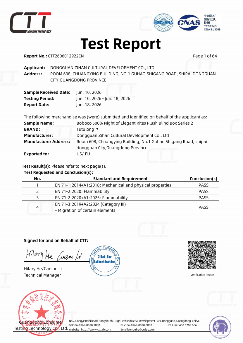 Luluy CTT test report